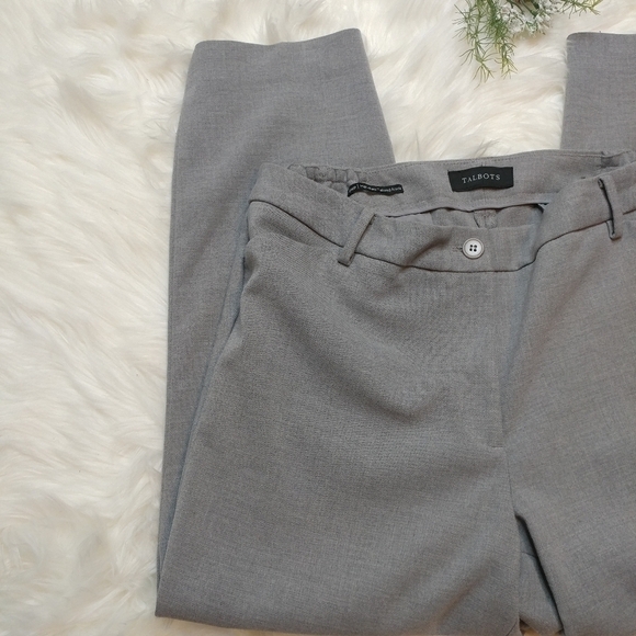 Talbots Grey High Waist Tailored Ankle Pant - Picture 6 of 12